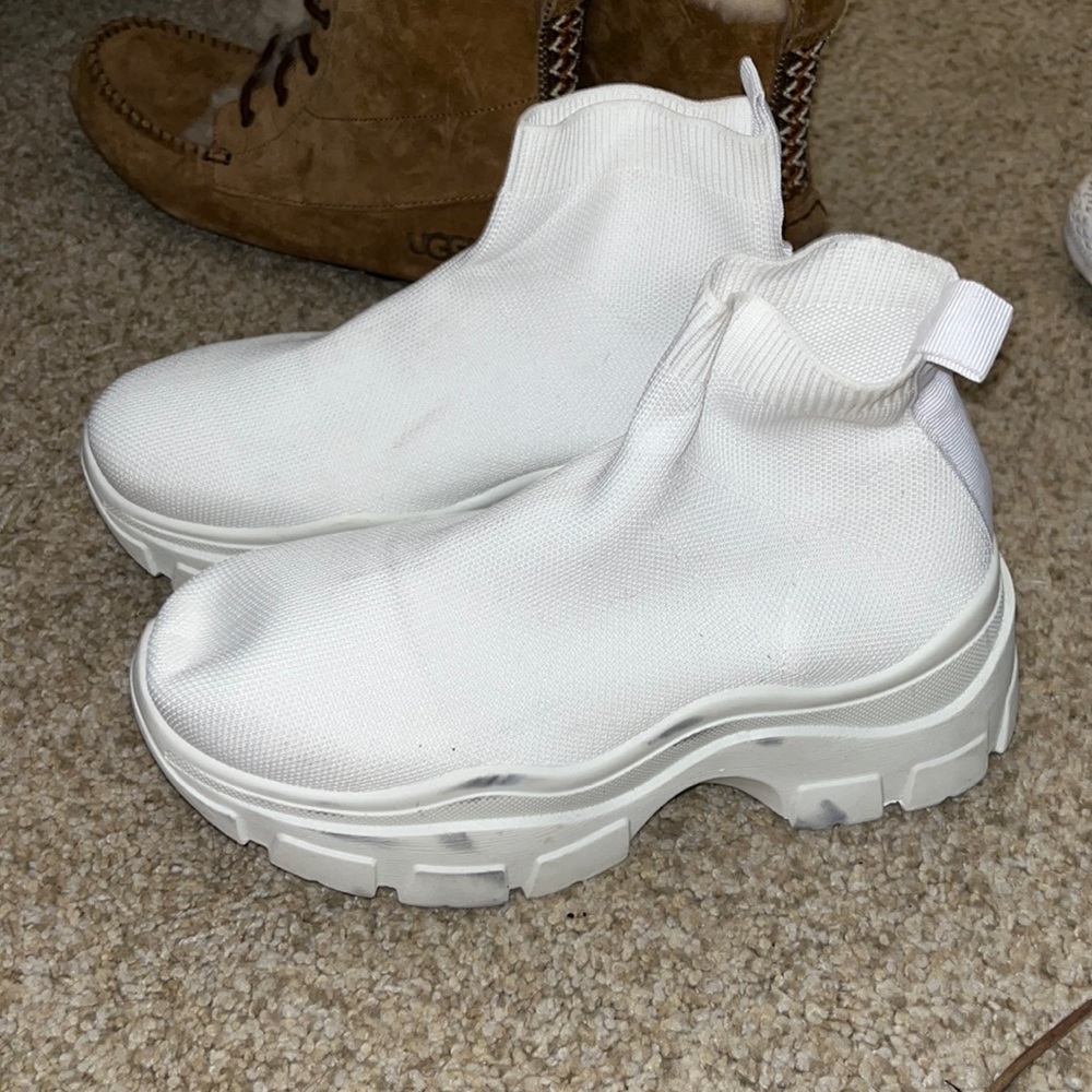 white sock booties